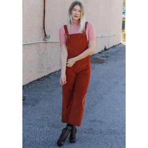Lykke Wullf Dusty Overalls | Rust Corduroy